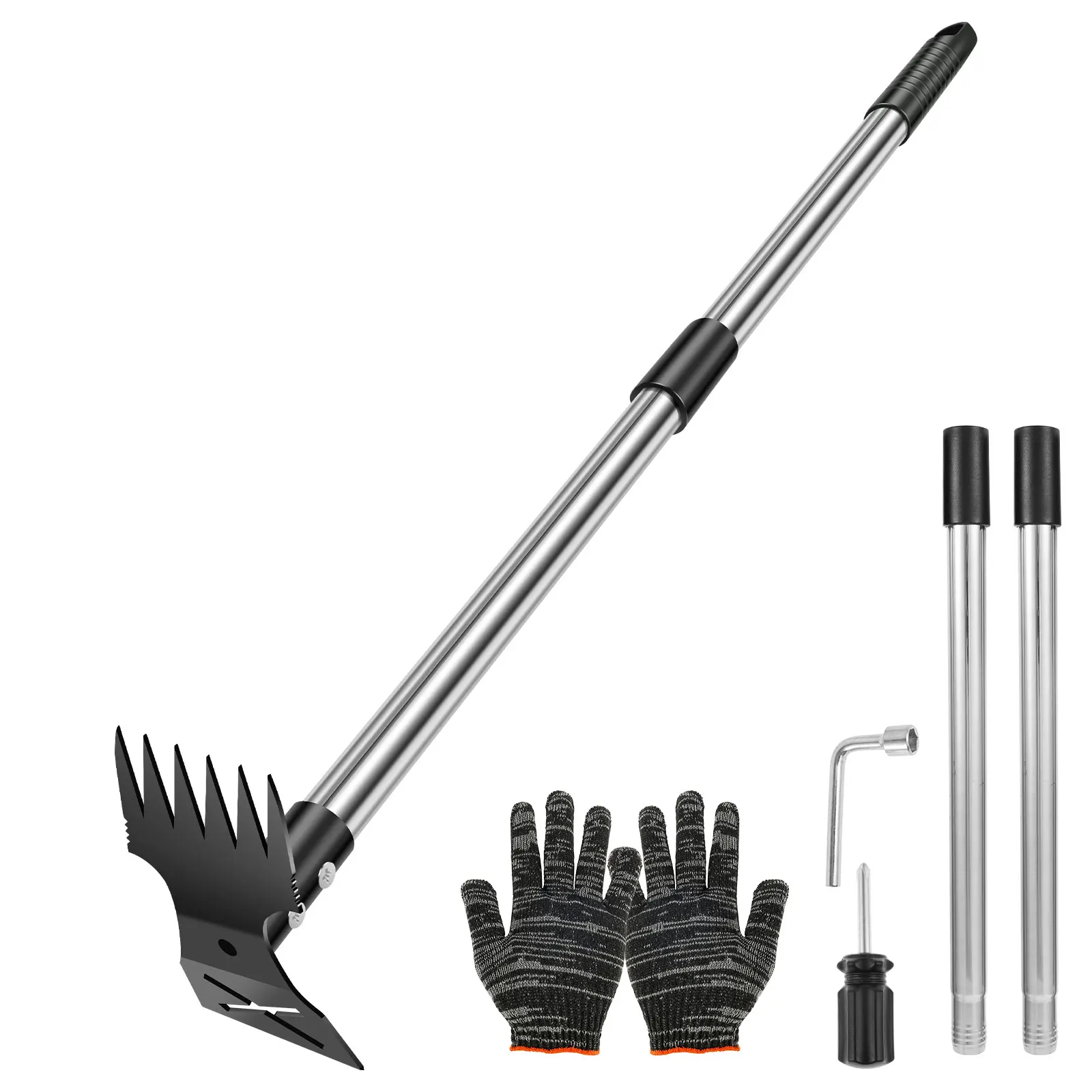 Weed Puller - Rastrillo de paja para jardín, herramienta
