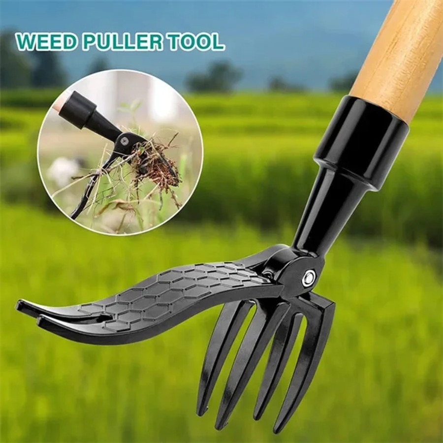 Weed Puller - Herramienta desmalezadora de pie con orificios