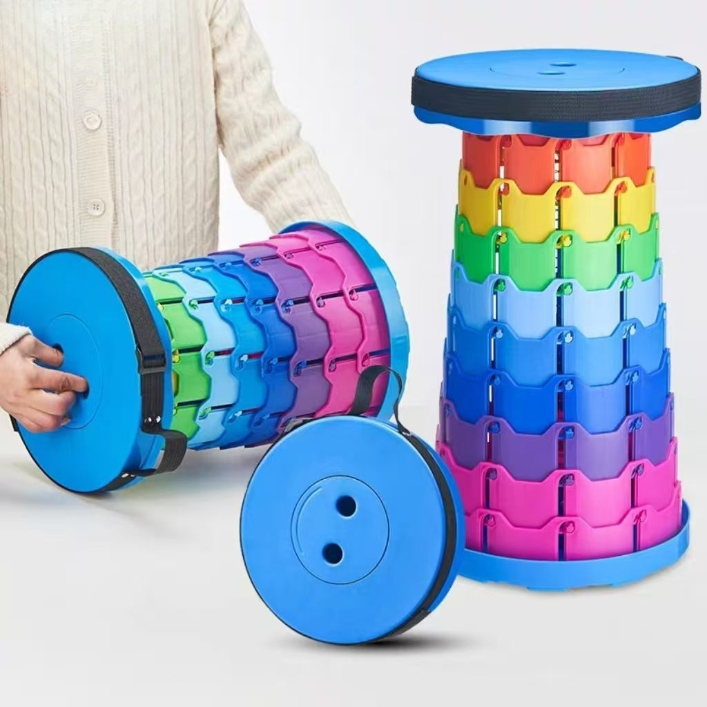 Gardening Tool - Taburete Telescópico Plegable Rainbow para Camping,