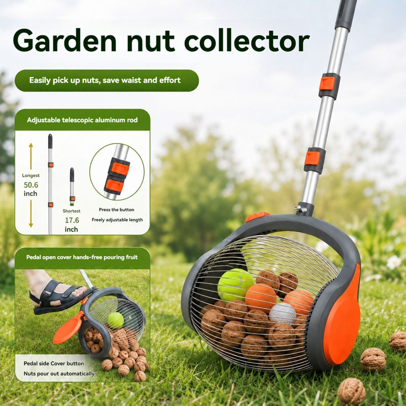 Gardening Hand Tools Yard - Recogedor de nueces ligero de 50.6