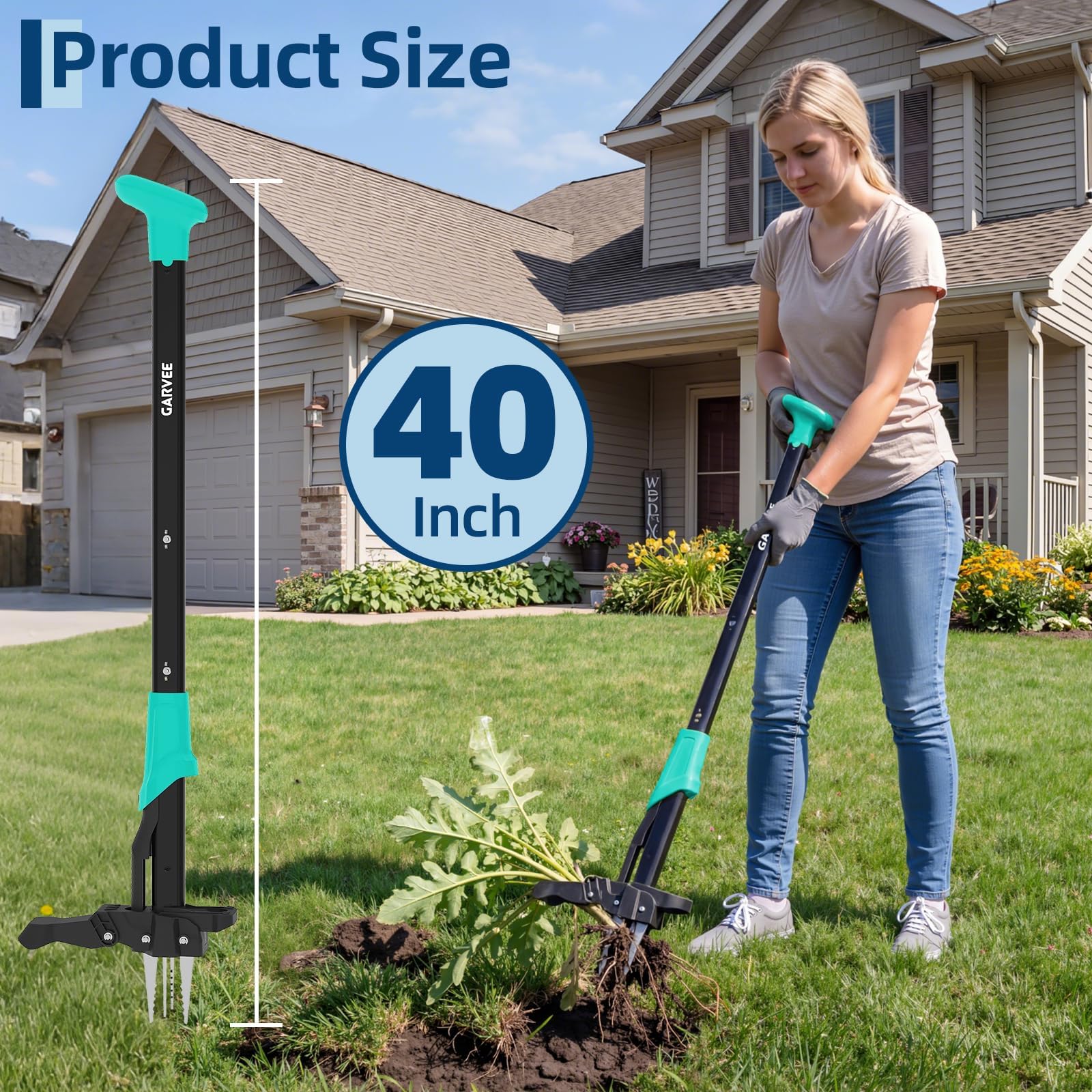 Weed Puller - Extractor de Malezas de Mango Largo,