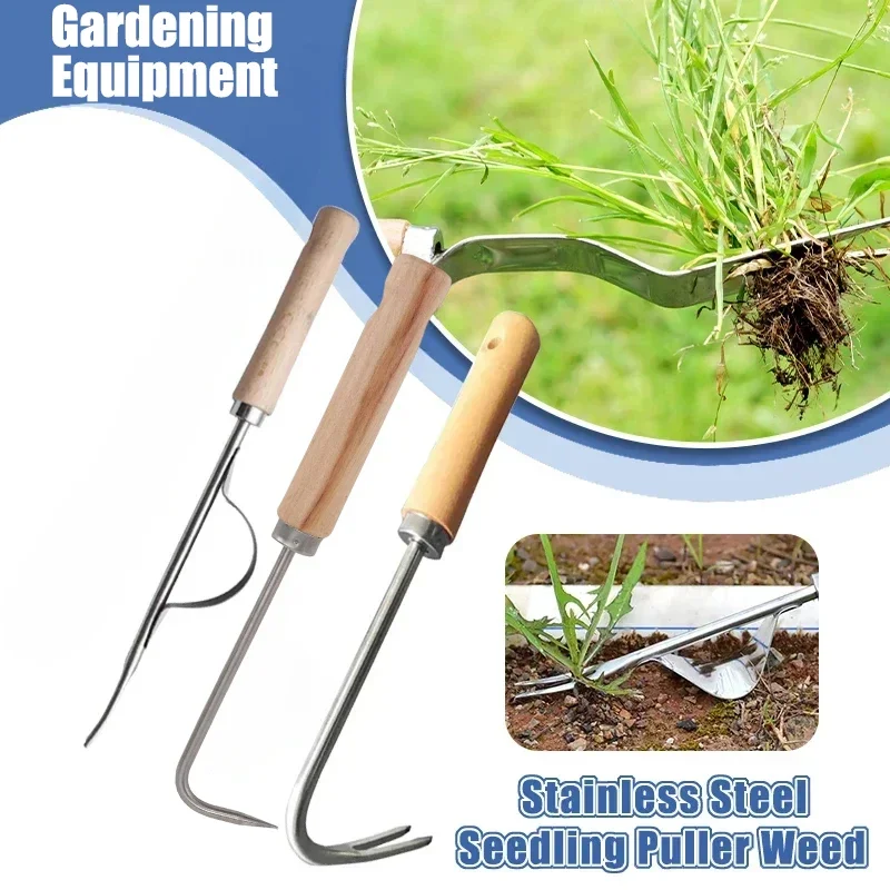 Weed Puller - Desmalezador de jardinería de acero inoxidable,