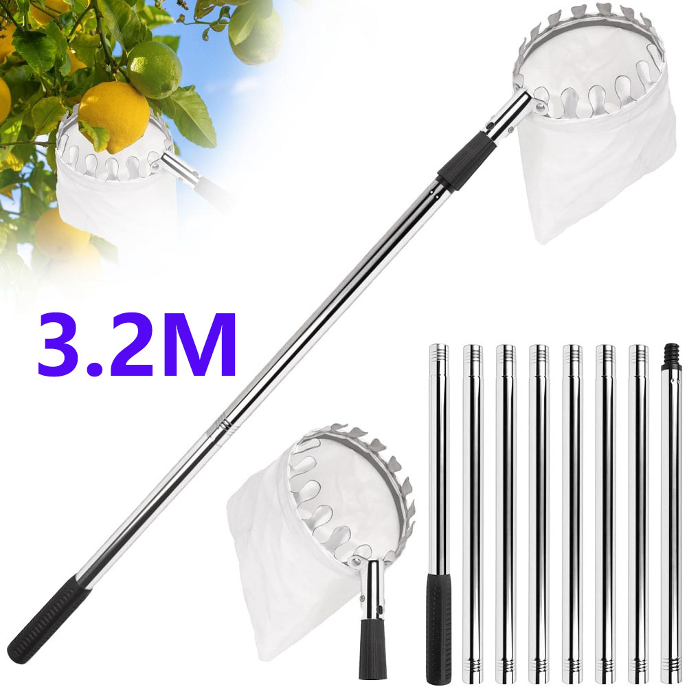 Gardening Tools Basket - Palo Telescópico Recolector de Frutas con