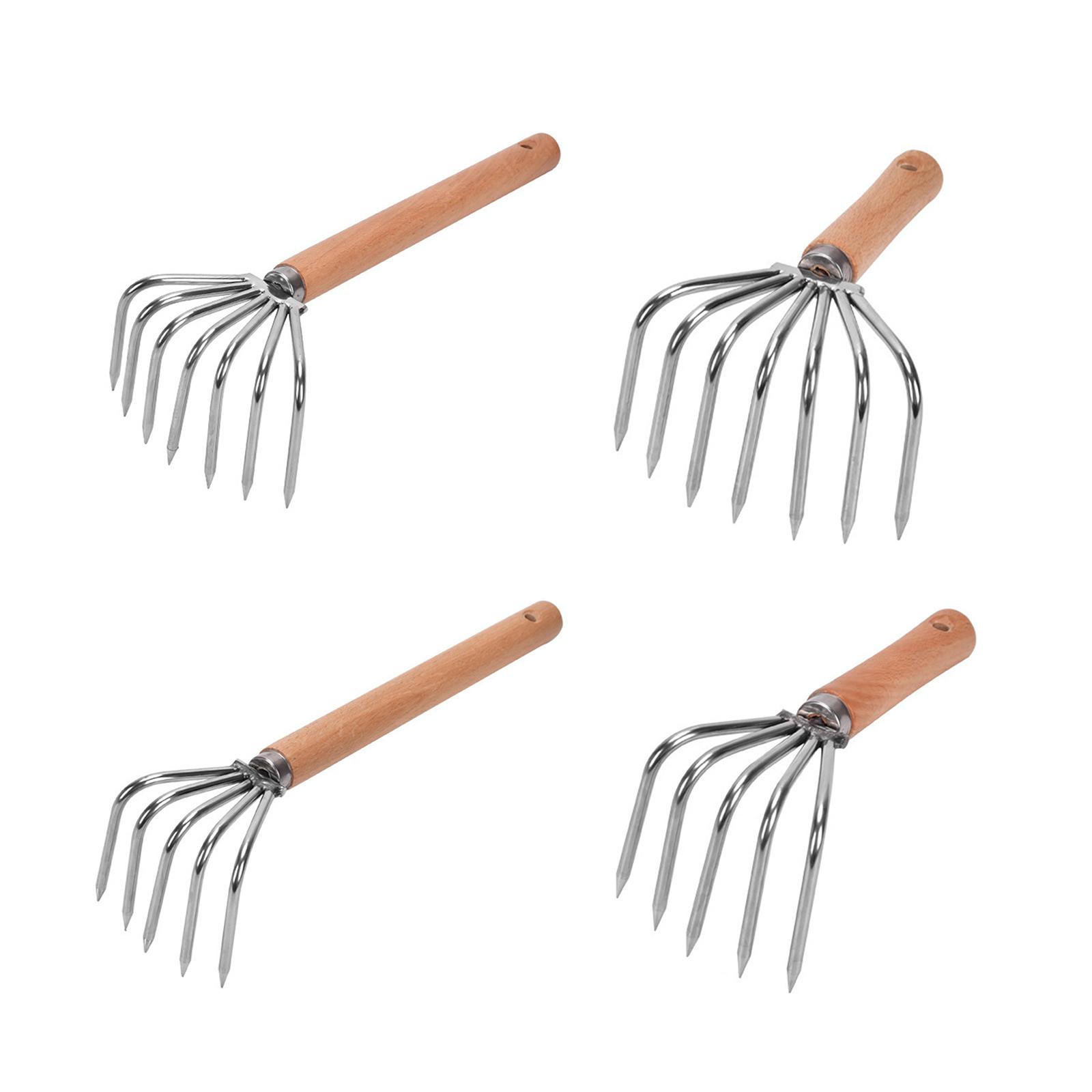 Gardening Hand Tools Yard - Rastrillo de mano cultivador garras de