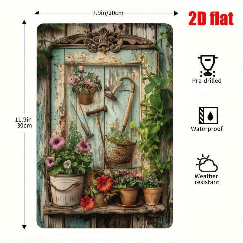 Letrero Metálico Vintage con D - Gardening Tools Vintage reseña y precio