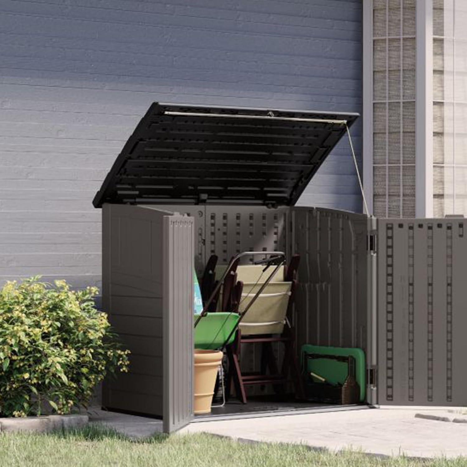 Caseta de almacenamiento exter - Gardening Tools Box reseña y precio