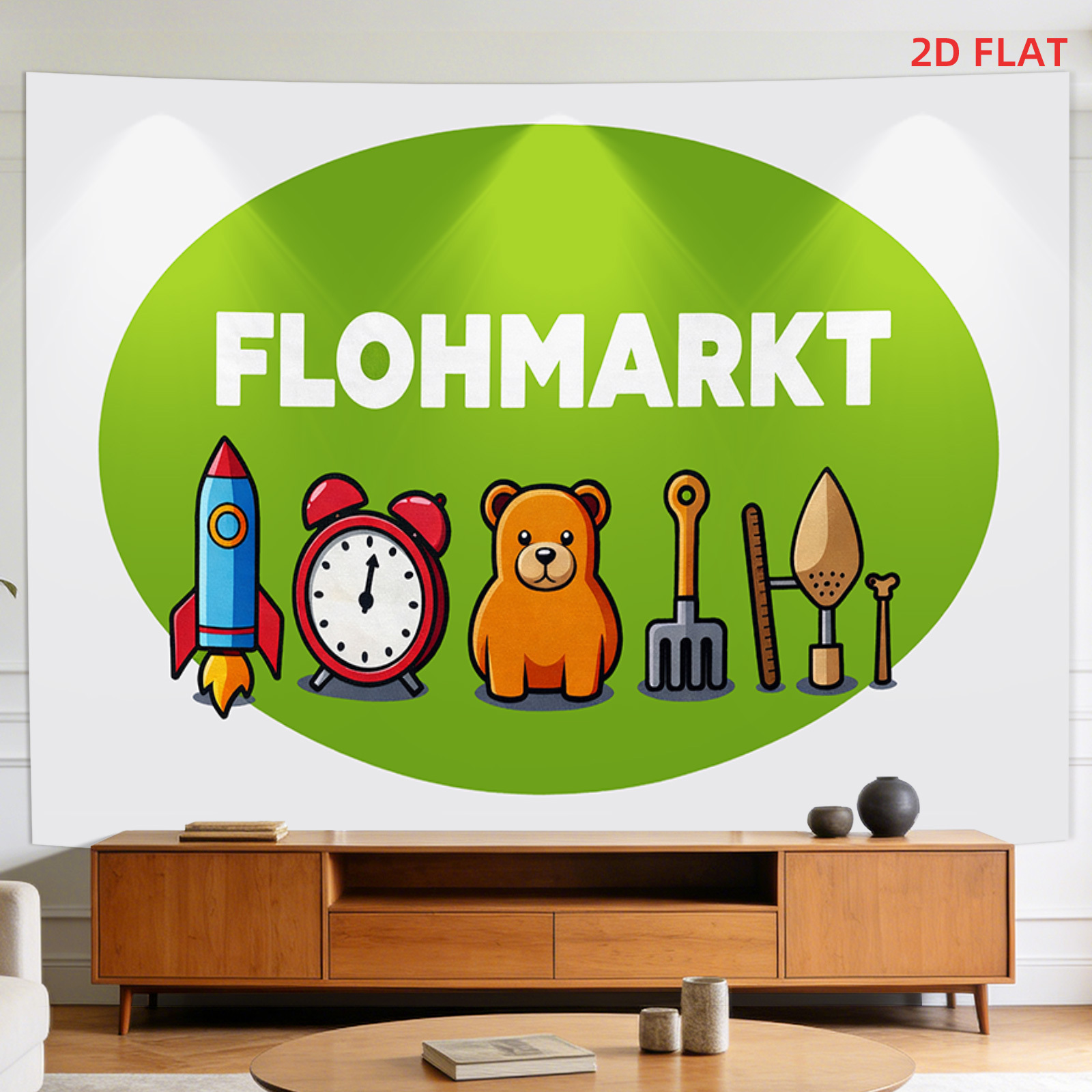 Tapiz de Flohmarkt, Letrero de - Gardening Tools Vintage reseña y precio