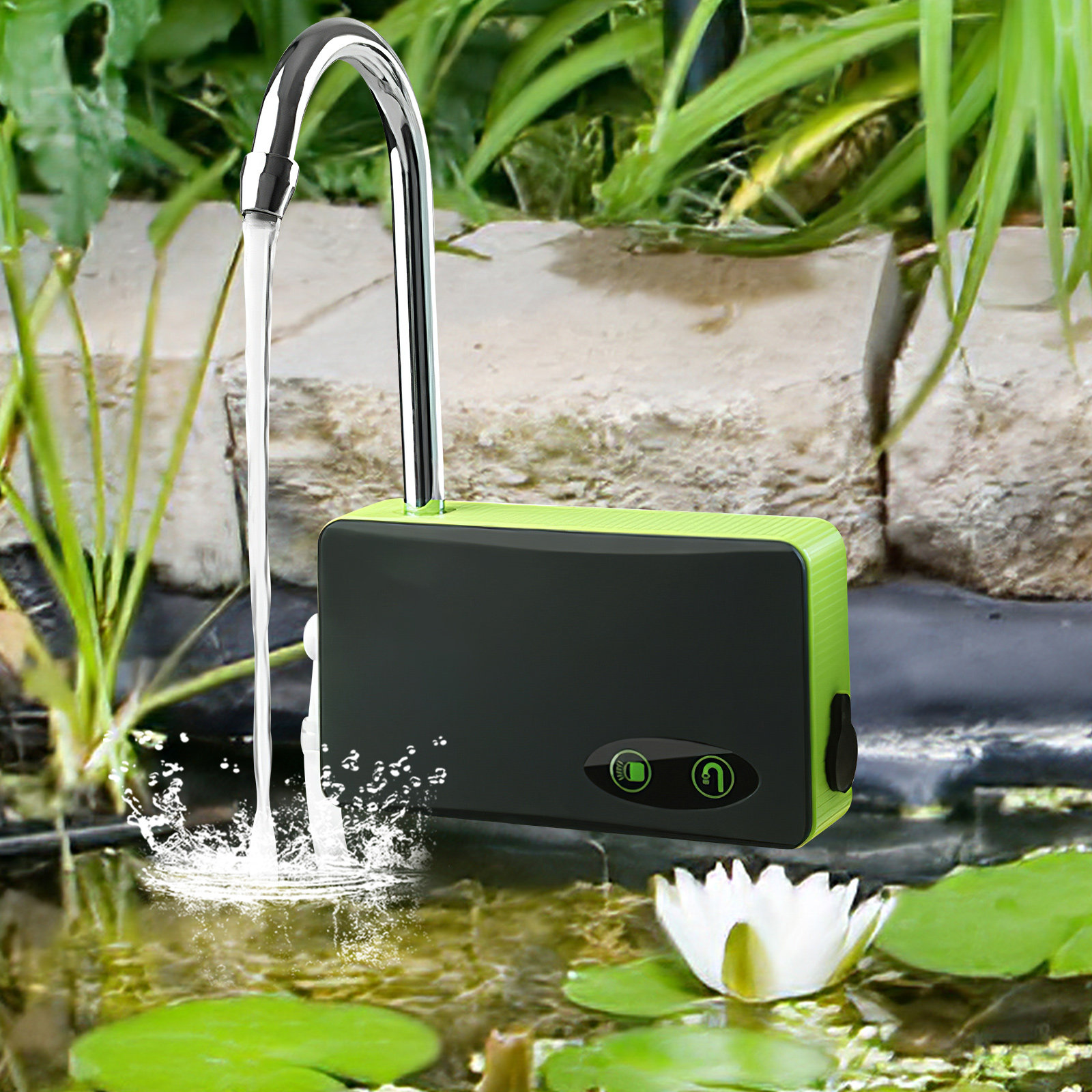 Bomba de oxígeno portátil tres - Gardening Tools Water reseña y precio