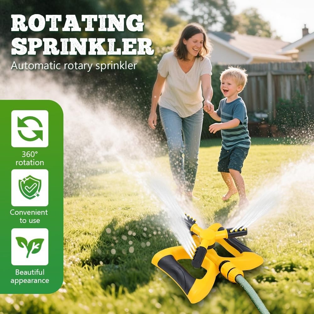 Aspersor Giratorio Automático  - Gardening Tools Water reseña y precio