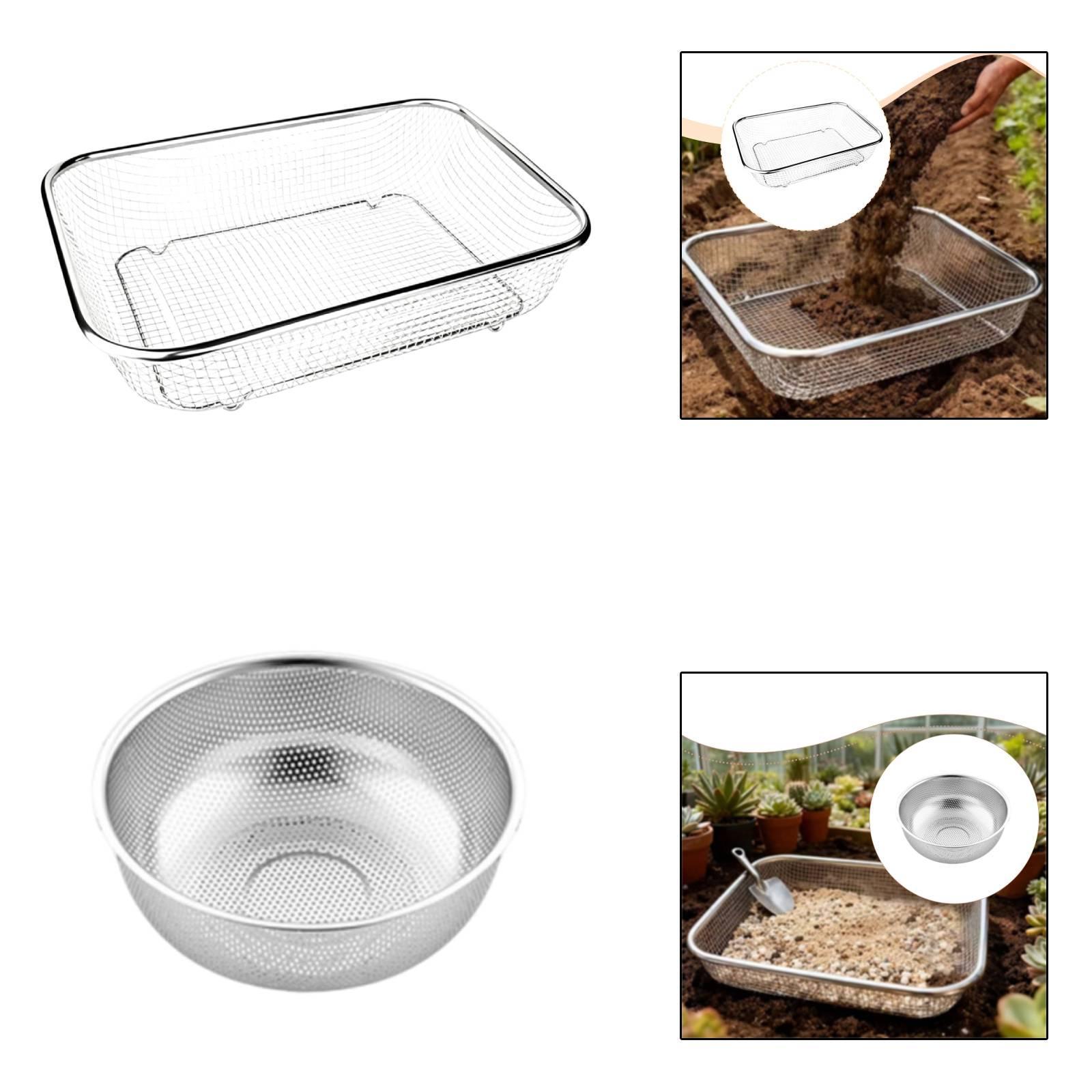 Cesta de drenaje de alto rendi - Gardening Tools Basket reseña y precio