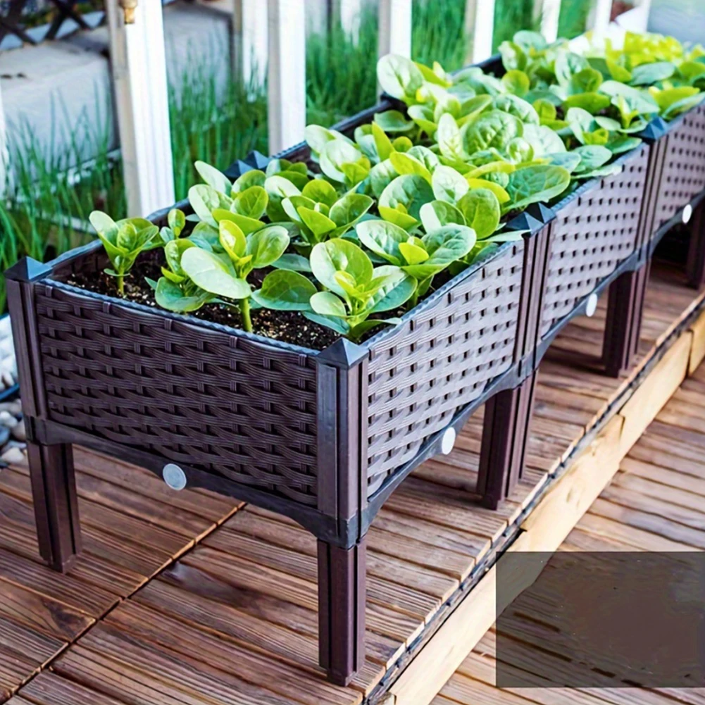 Cama de jardín de gran capacid - Gardening Tools Box reseña y precio