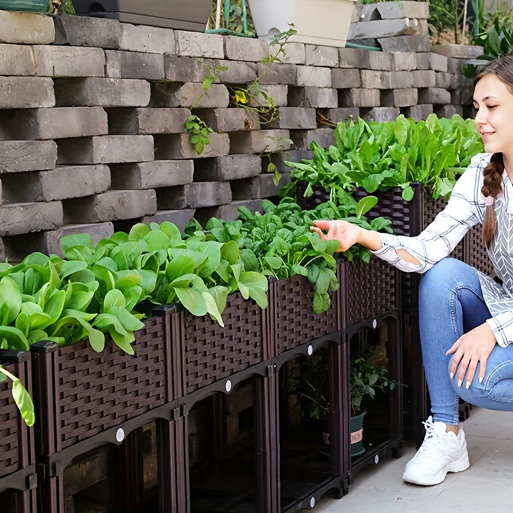 Cama de jardín de gran capacid - Gardening Tools Box reseña y precio