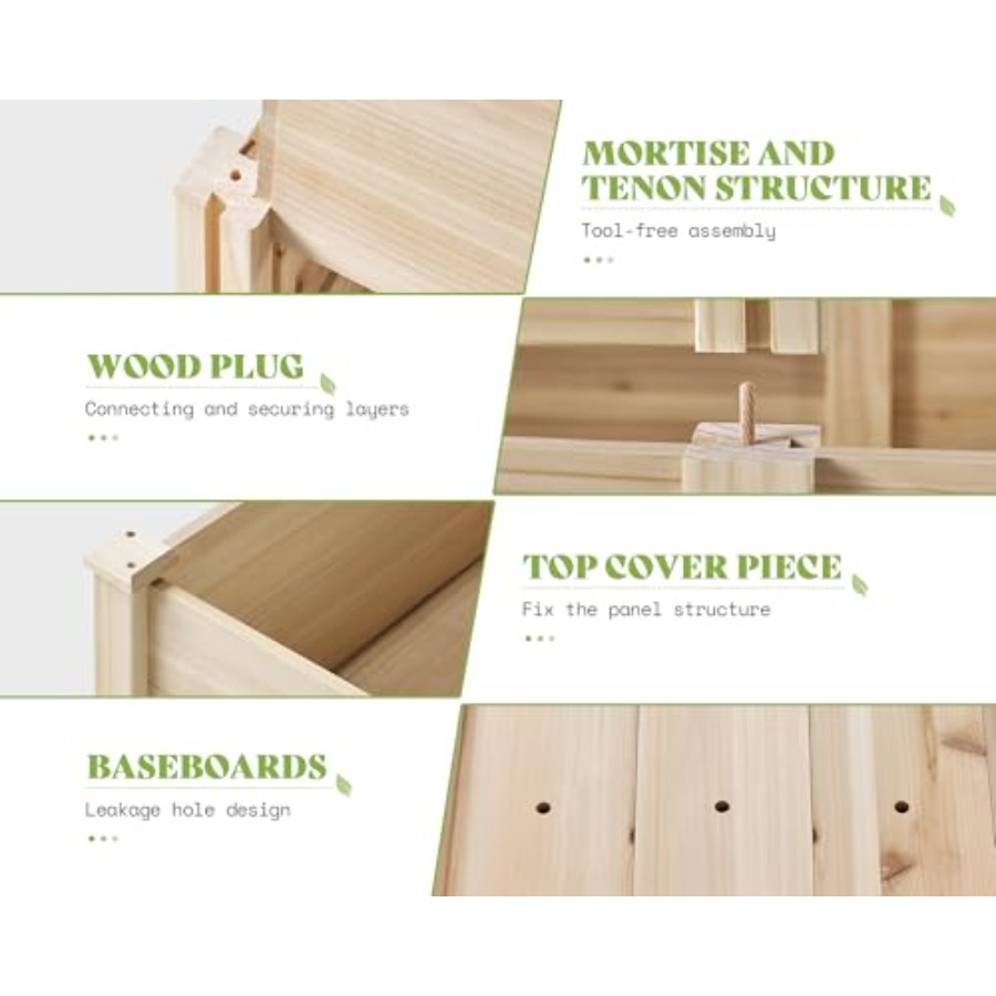 Jardinera Elevada de 3 Niveles - Gardening Tools Box reseña y precio