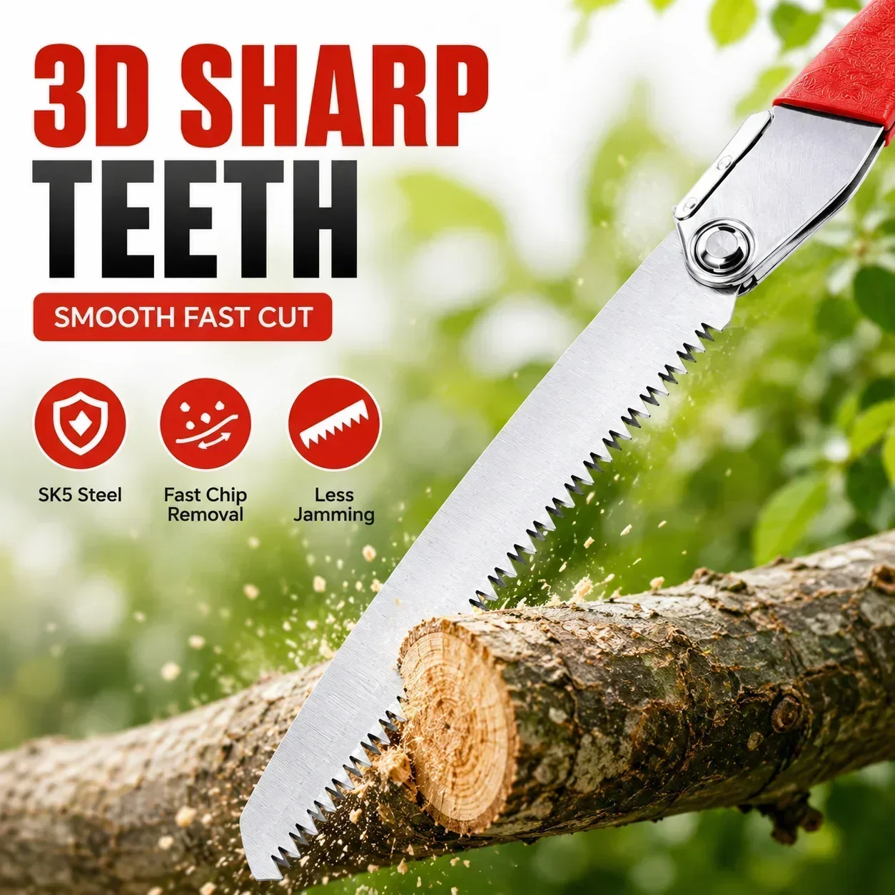 Sierra de podar plegable de 21 - Gardening Tools To Cut Branches reseña y precio